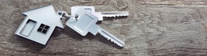 Schlüssel für ein Haus, das zu vermieten ist
